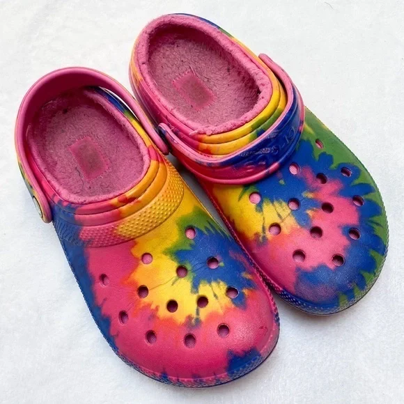 Crocs Classic Tie Dye Unisex Clog (Pink/Purple/Green) Size 6 or 8 #1873 Crocs Classic Tie Dye Unisex Clog (Pink/Purple/Green) Size 6  main image 2